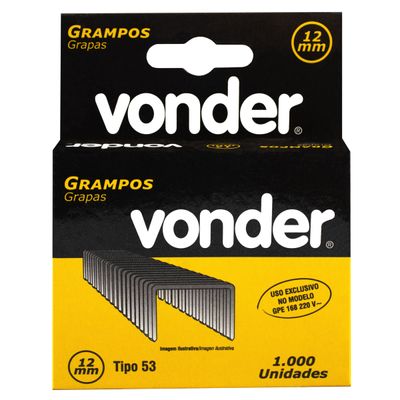 Kit 3000 Grampos 12mm Para Grampeador Elétrico Vonder Gpe168
