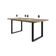 Mesa De Jantar Queens R 180x90x77cm Qemj9180r Vermont Oak - Est.preta Vermont Oak/est.preta