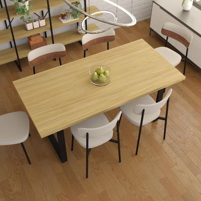 Mesa De Jantar Queens R 180x90x77cm Qemj9180r Vermont Oak - Est.preta Vermont Oak/est.preta
