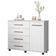 Cômoda Flora E Guarda Roupa Casal Residence Branco - Demóbile