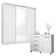Cômoda Flora E Guarda Roupa Casal Residence Branco - Demóbile