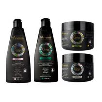 Kit Shampoo Cachos + Condicionador Cachos + Máscara + Geleia Alta fixação