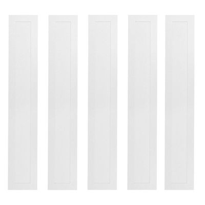 Kit 5 Painel Led 60x10 Retangular Branco Sobrepor 18w 6500k Foxlux