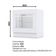 Balcão Forno De Embutir Americana Branco Com Tampo Para Cooktop Nature – Henn
