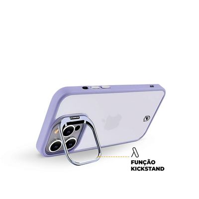 Kit Capa Gravity Lilás e Pelicula Ultra Glass para iPhone 15 Pro Max - Gshield