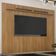 Painel Para Tv Suspenso Frisado Curitiba 2240 Cinamomo Off White - Valdemóveis