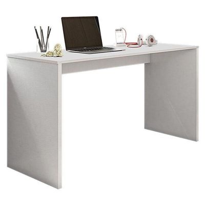 Mesa Para Computador Gávea E Livreiro Office Com Portas Pequenas Branco Trama - Móveis Leão