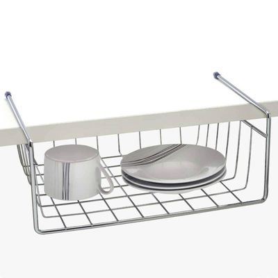 Kit 3 Organizadores Aramados Para Prateleira 34cm Cesto Multiuso Encaixe Para Armário