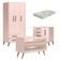 Quarto De Bebê Q Encanto Retrô Rosa Com Colchão Gazin - Qmovi