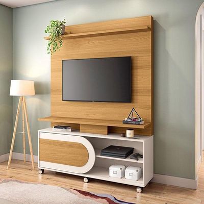 Estante Home Theater órbis Cinamomo Off White - Hb Móveis