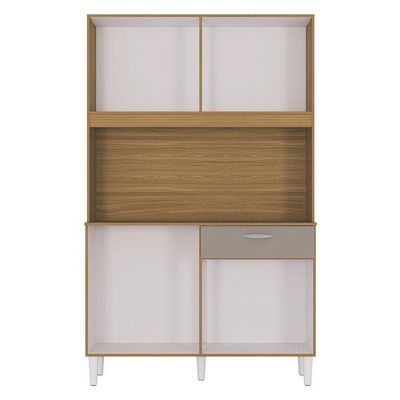 Cozinha Kit Cassia 8 Portas Damasco Off White - Poquema