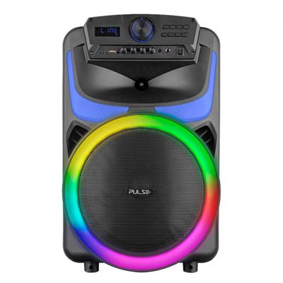 Caixa de Som Portátil SP403E Bluetooth Cartão SD 550W Pulse Preto