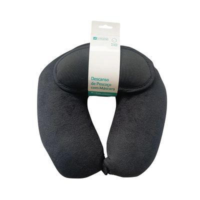 Descando de Pescoço com Máscara Le Plush Preto