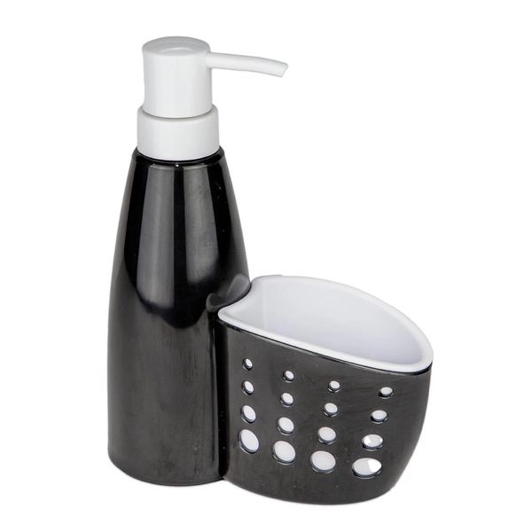 Dispenser de Detergente Le Clear em Plástico Preto