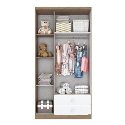 Quarto De Bebê Pique-esconde Com Berço Bala De Menta Rústico Branco - Henn