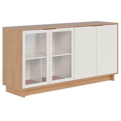 Aparador Para Sala Buffet Ambiente Vitória Freijó Off White – Colibri