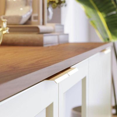 Aparador Para Sala Buffet Ambiente Vitória Freijó Off White – Colibri