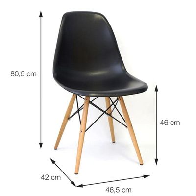 Conjunto Mesa Redonda Eiffel 90cm E Cadeiras Eiffel Elegante Design Atemporal E Moderno