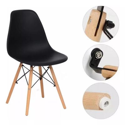 Conjunto Mesa Redonda Eiffel 90cm E Cadeiras Eiffel Elegante Design Atemporal E Moderno