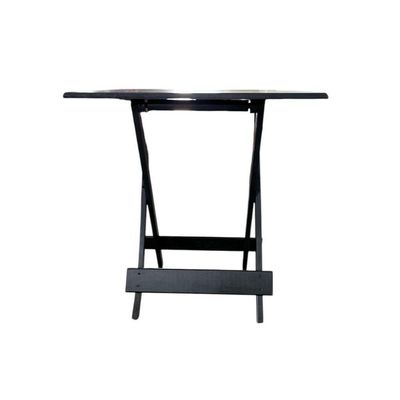 Mesa Dobrável Com Tampo Em Mdf Preto