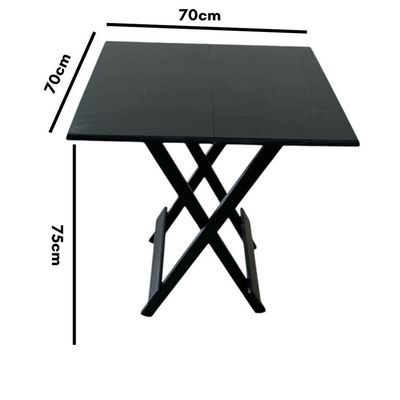 Mesa Dobrável Com Tampo Em Mdf Preto
