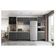 Cozinha Modulada Firenze Fi0001 Avena Grafito - Demóbile