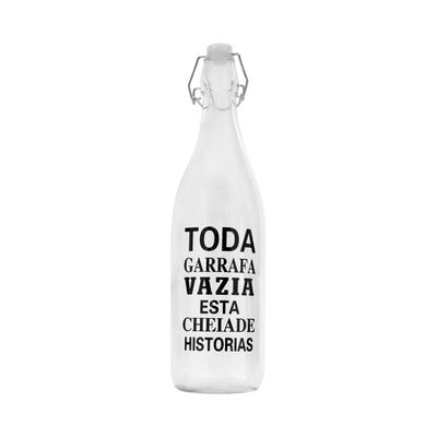 Garrafa de Vidro Le Words 1l - Item Sortido