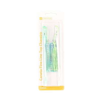 Caneta Fine Line Le Top com Chaveiro 0.5mm com 2 Unidades