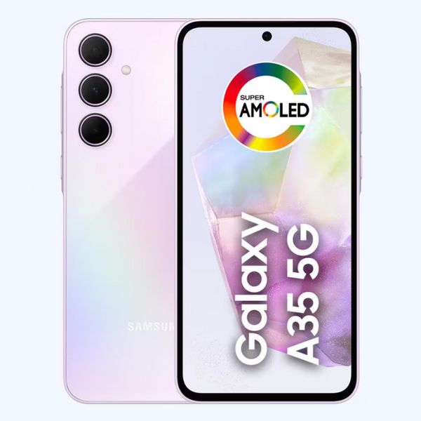 Smartphone Samsung Galaxy A35 5G 256GB 8GB RAM Câmera Tripla Traseira de até 50MP Selfie de 13MP Tela super AMOLED de 6.6 Rosa
