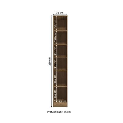 Guarda-roupa Closet Kappesberg Adapt Nogueira 36cm