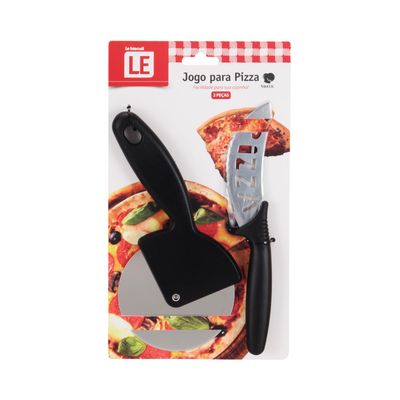 Kit para Pizza Le Saveur Inox e Plástico 2 Peças