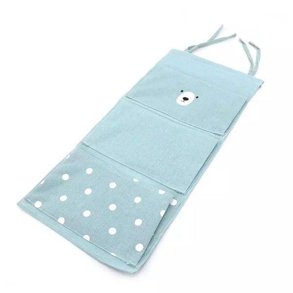 Organizador Suspenso Le Baby com Três Bolsos Azul Organizador Suspenso Le Baby com Três Bolsos Azul