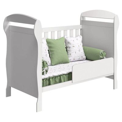 Berço Americano Danny E Cômoda Infantil Ane Branco Brilho Com Colchão Gazin – Phoenix Baby