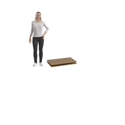 Kit 2 Prateleiras Soltas Kappesberg Adapt Nogueira