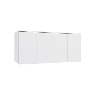Armário Aéreo 4 Portas Kappesberg Adapt Branco 155cm