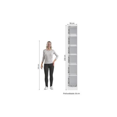 Guarda-roupa Closet Kappesberg Adapt Branco 36cm