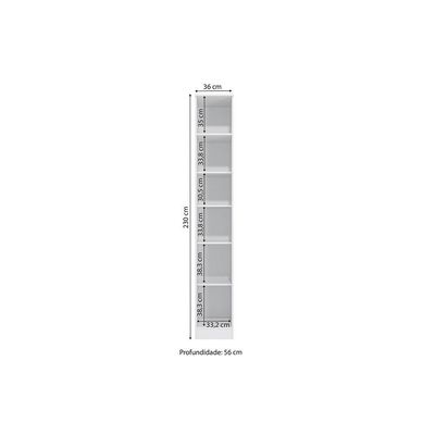 Guarda-roupa Closet Kappesberg Adapt Branco 36cm