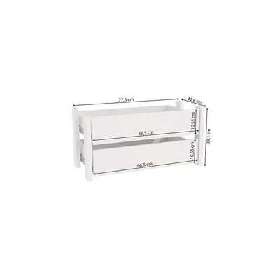 Kit 2 Gavetas Kappesberg Adapt Branco 77cm