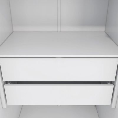 Guarda-roupa Closet 4 Gavetas Kapperberg Adapt Branco 237cm