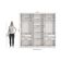 Guarda-roupa Closet 4 Gavetas Kapperberg Adapt Branco 237cm