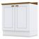 Balcão 2 Portas 80 Cm Americana Branco Com Tampo Nature – Henn