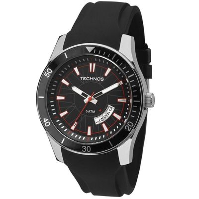 Relógio Technos Masculino Racer Prata - 2115ksn/8p 2115ksn/8p