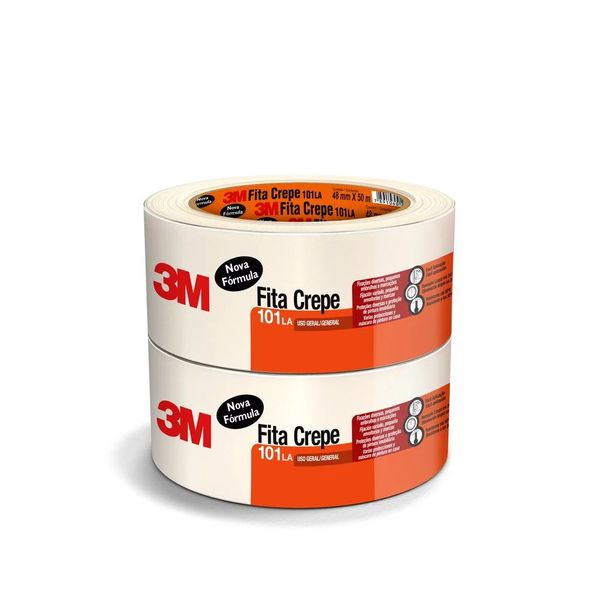 Fita Adesiva Crepe 3M 48mmx50m Fita Adesiva Crepe 3M 48mmx50m