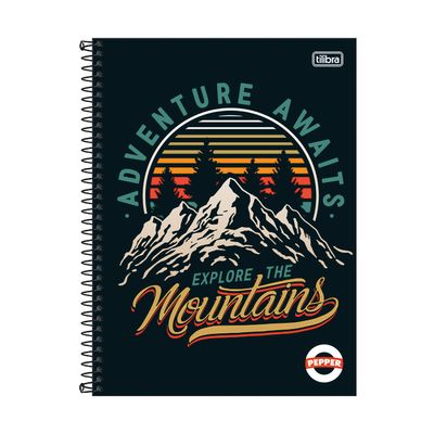 Caderno Universitário Tilibra Espiral Capa Dura Pepper 1 Matéria - Item Sortido