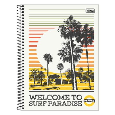 Caderno Universitário Tilibra Espiral Capa Dura Pepper 1 Matéria - Item Sortido