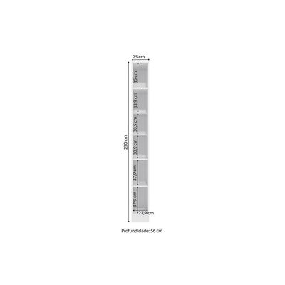 Guarda-roupa Closet Kappesberg Adapt Branco 25cm