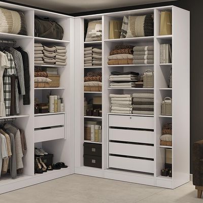 Guarda-roupa Closet Kappesberg Adapt Branco 25cm