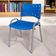 Cadeira Iso Base Cinza, Igreja, Escola, Escritório - Azul Kit 11 Peças