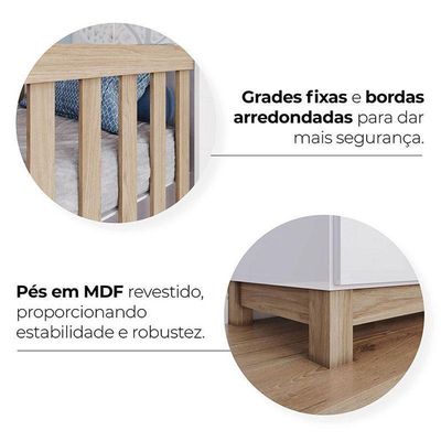 Berço Mini Cama Aconchego Branco Jequitibá Hp – Henn