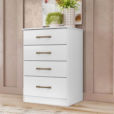 Cômoda Gaveteiro Ms913 Branco Brilho - Moval